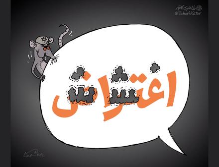راه معترضین از اغتشاشگران جدا شده است + کاریکاتور