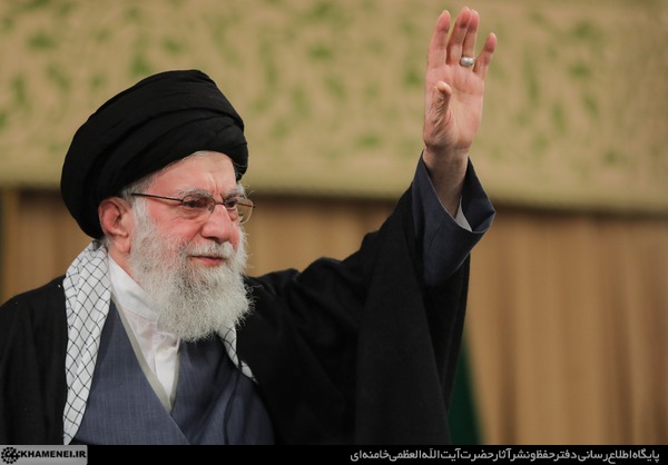 دیدار مردم قم با آیت الله خامنه‌ای