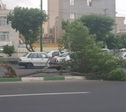 طوفان و باد در راه پایتخت